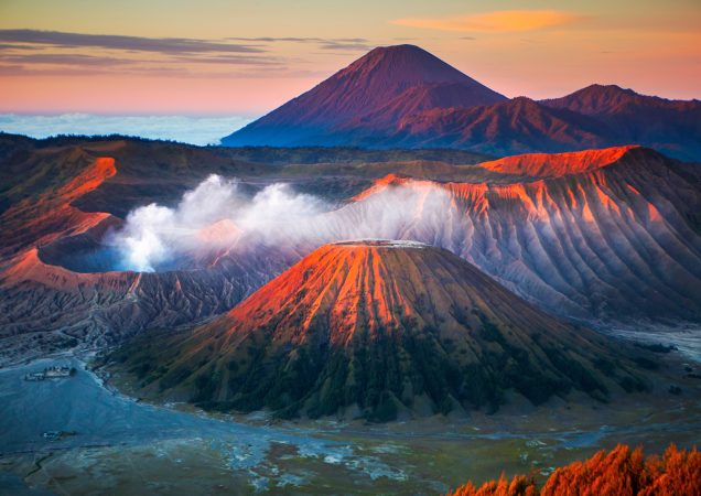 sopka bromo indonésie, sopky jáva, bromo jáva