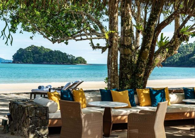 Datai Langkawi Malajsie, výhled na pláž