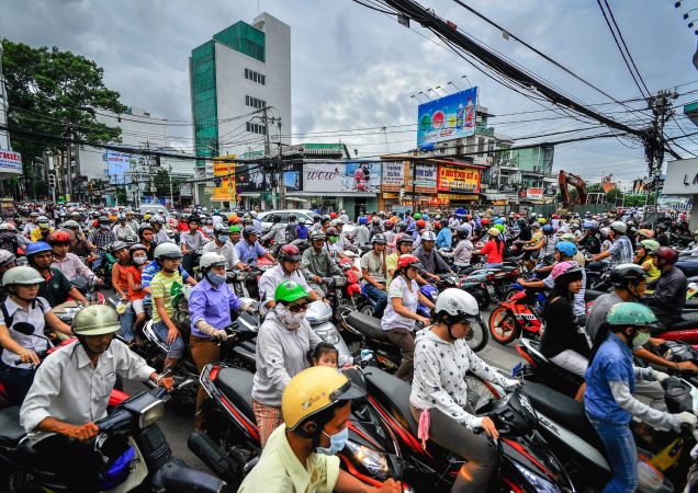 ho či minovo město, saigon, dopravní chaos v saigonu